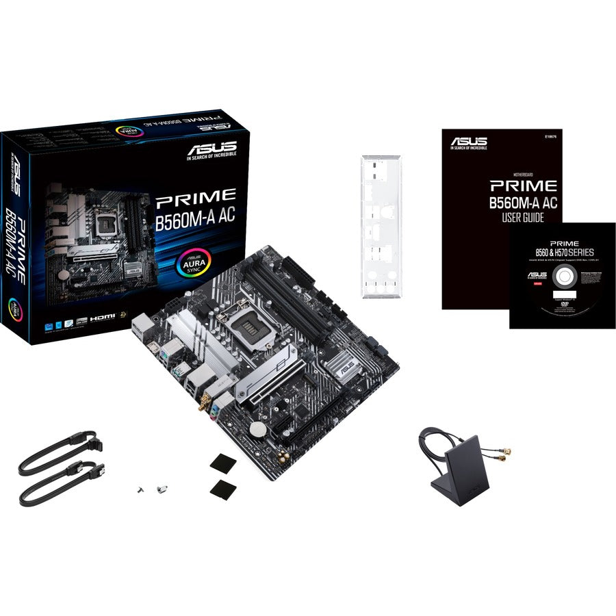 Carte mère de bureau Asus Prime B560M-A AC - Chipset Intel B560 - Socket LGA-1200 - Intel Optane Memory Ready - Micro ATX PRIME B560M-A AC