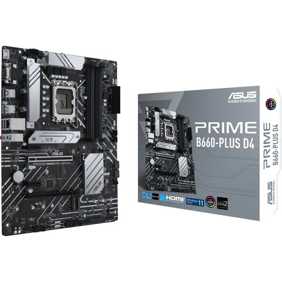 Carte mère de bureau Asus Prime B660-PLUS D4 - Chipset Intel B660 - Socket LGA-1700 - Intel Optane Memory Ready - ATX PRIME B660-PLUS D4