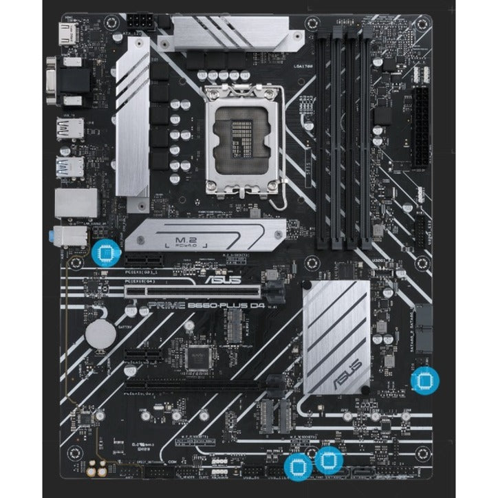 Carte mère de bureau Asus Prime B660-PLUS D4 - Chipset Intel B660 - Socket LGA-1700 - Intel Optane Memory Ready - ATX PRIME B660-PLUS D4