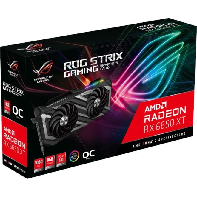 Carte graphique Asus ROG AMD Radeon RX 6650 XT - 8 Go GDDR6 ROG-STRIX-RX6650XT-O8G-GAMING