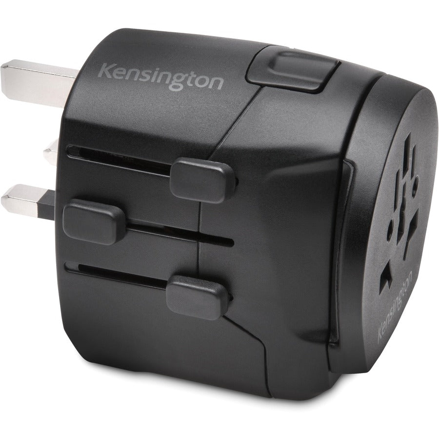 Adaptateur de voyage international Kensington - Mise à la terre (3 broches) avec deux ports USB K38238WW