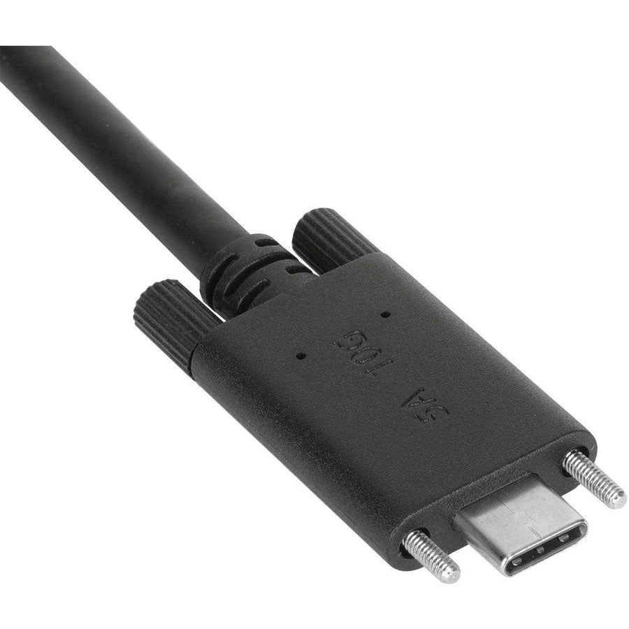 Targus 1M USB-C mâle avec vis vers câble USB-C mâle avec attache USB-A ACC1133GLX