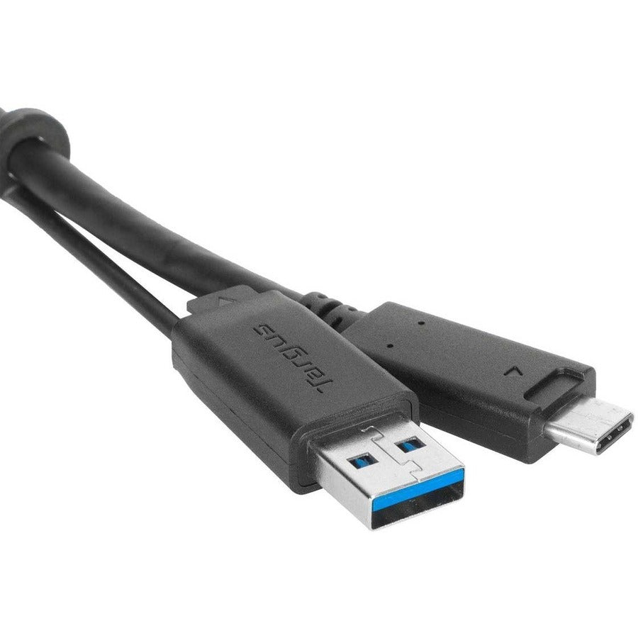 Targus 1M USB-C mâle avec vis vers câble USB-C mâle avec attache USB-A ACC1133GLX