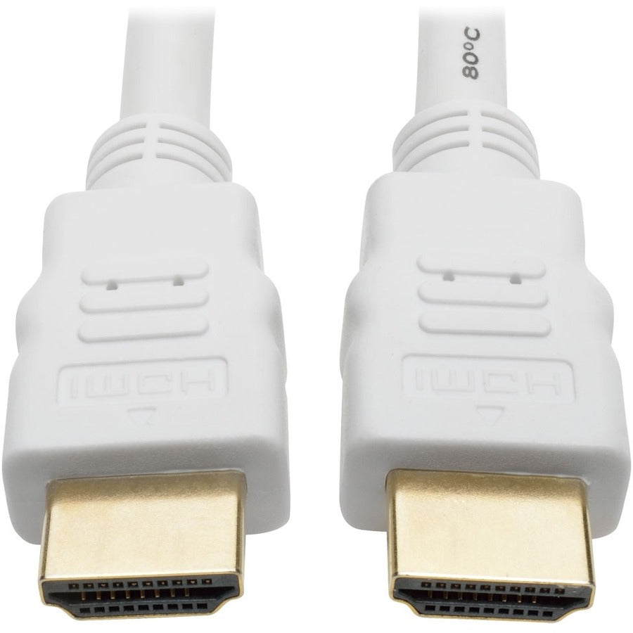 Câble HDMI haute vitesse Tripp Lite avec vidéo et audio numériques, HD 1080p (M/M), blanc, 25 pieds P568-025-WH