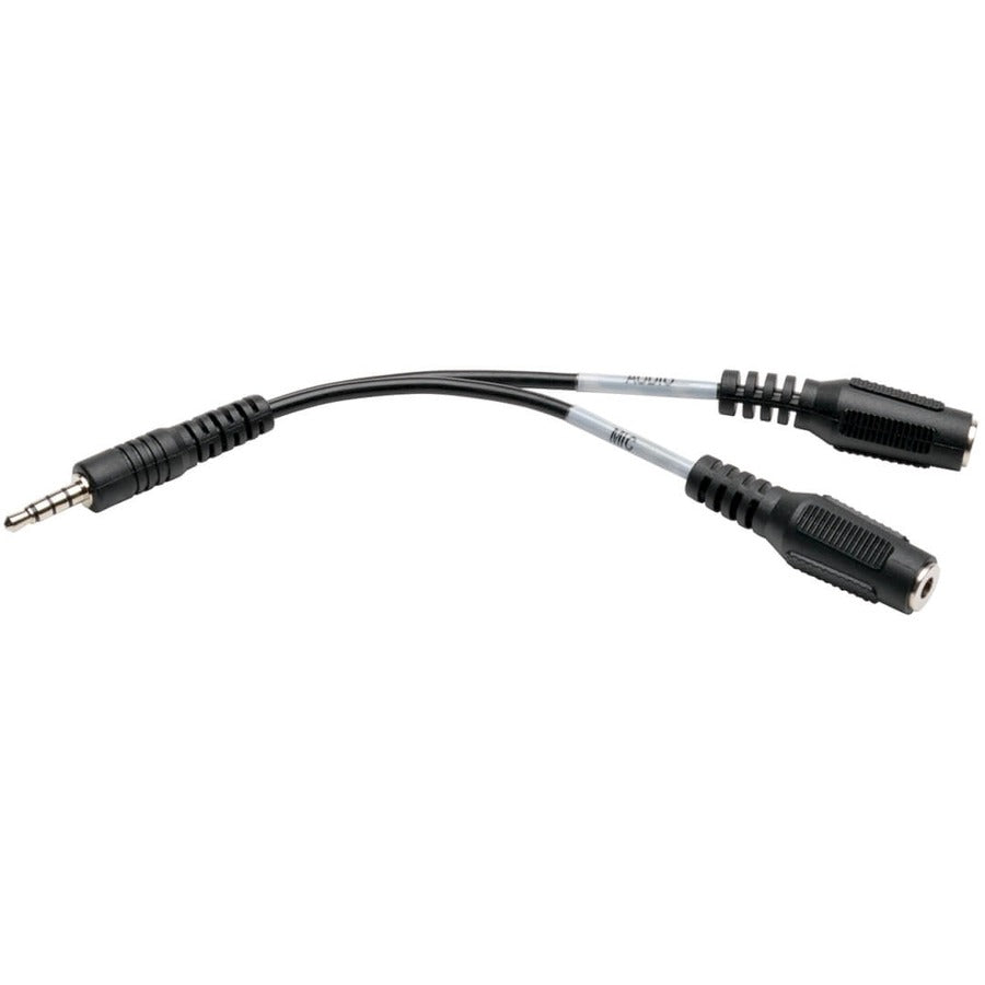 Répartiteur audio Tripp Lite 6 pouces 2x3 positions à 4 positions 3,5 mm 6" P318-06N-MFF