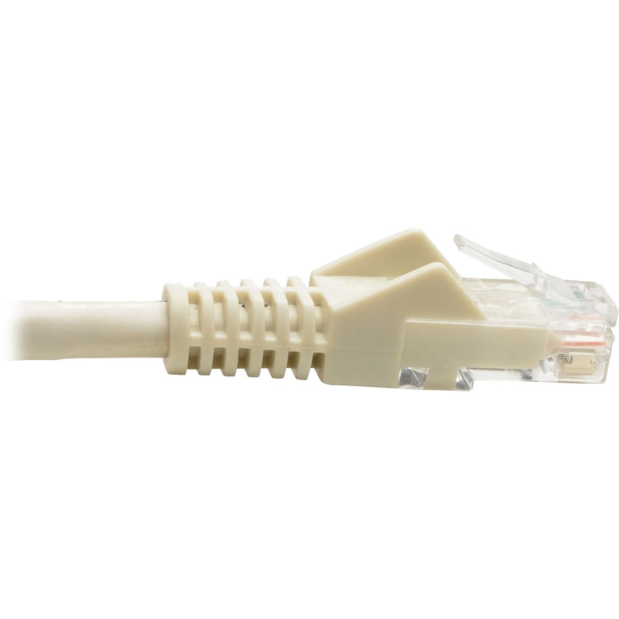 Tripp Lite Cat6 Gigabit Snagless Molded UTP Patch Cable (RJ45 M/M), White, 6 ft N201-006-WH