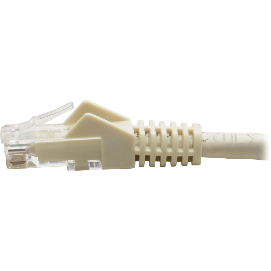 Tripp Lite Cat6 Gigabit Snagless Molded UTP Patch Cable (RJ45 M/M), White, 6 ft N201-006-WH