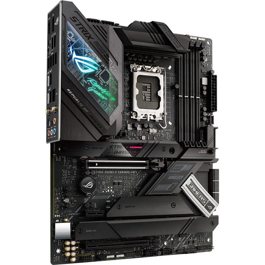 Asus ROG Strix Z690-F GAMING WIFI Desktop Motherboard - Intel Z690 Chipset - Socket LGA-1700 - Intel Optane Memory Ready - ATX ROG STRIX Z690-F GAMING WIFI