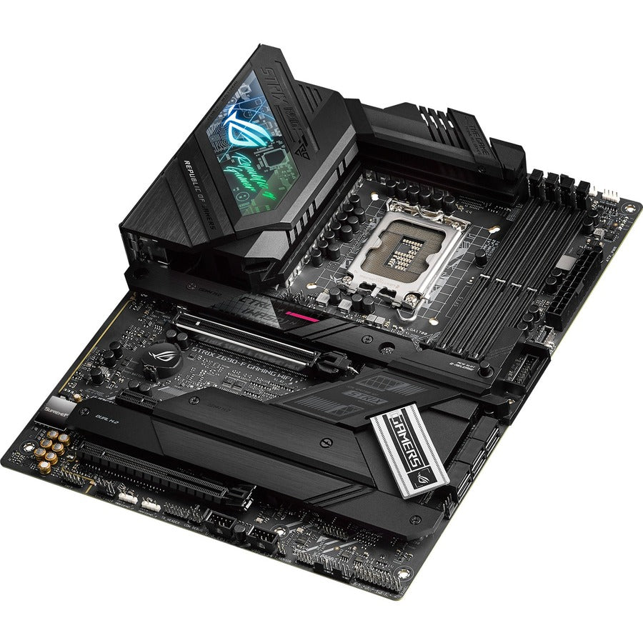 Asus ROG Strix Z690-F GAMING WIFI Desktop Motherboard - Intel Z690 Chipset - Socket LGA-1700 - Intel Optane Memory Ready - ATX ROG STRIX Z690-F GAMING WIFI