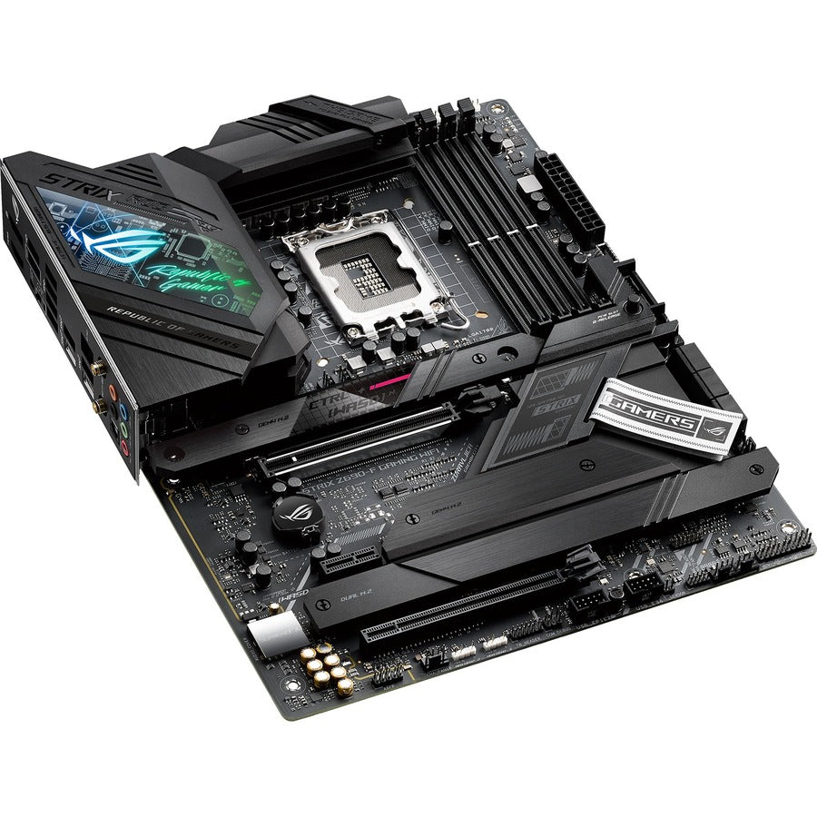 Asus ROG Strix Z690-F GAMING WIFI Desktop Motherboard - Intel Z690 Chipset - Socket LGA-1700 - Intel Optane Memory Ready - ATX ROG STRIX Z690-F GAMING WIFI