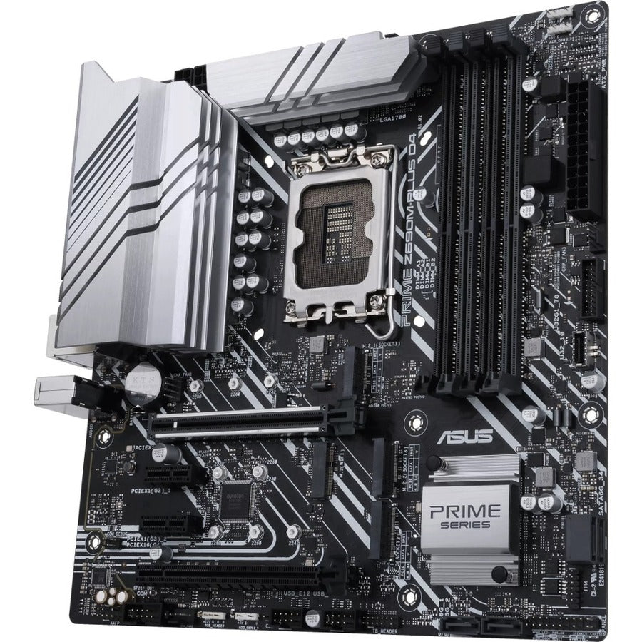 Carte mère de bureau Asus Prime Z690M-PLUS D4 - Chipset Intel Z690 - Socket LGA-1700 - Mémoire Intel Optane Ready - Micro ATX PRIME Z690M-PLUS D4