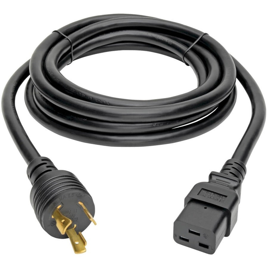 Tripp Lite 10ft Power Cord Extension Cable L5-20P to C19 for Servers Heavy Duty 20A 12AWG 10' P045-010