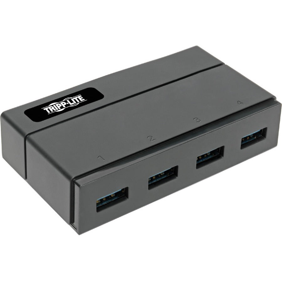 Tripp Lite 4-Port USB 3.0 SuperSpeed Hub for Data and USB Charging - USB-A, BC 1.2, 2.4A U360-004-2F