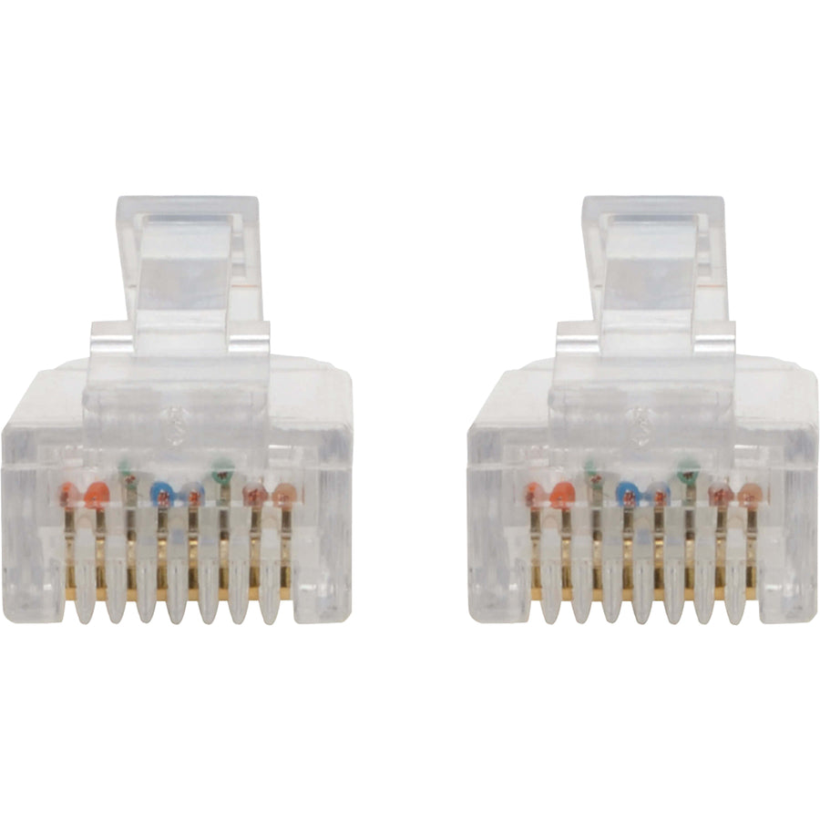 Câble de raccordement UTP Tripp Lite Cat6 (RJ45) - M/M, Gigabit, sans accroc, moulé, fin, bleu, 8 po N201-S8N-BL