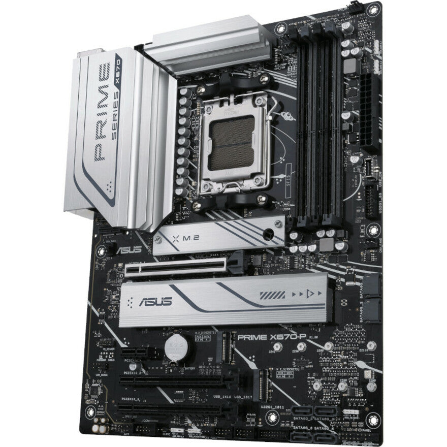 Asus Prime X670-P Desktop Motherboard - AMD X670 Chipset - Socket AM5 - ATX PRIMEX670-P