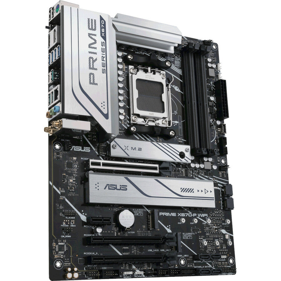Asus Prime X670-P WIFI Desktop Motherboard - AMD X670 Chipset - Socket AM5 - ATX PRIMEX670-PWIFI