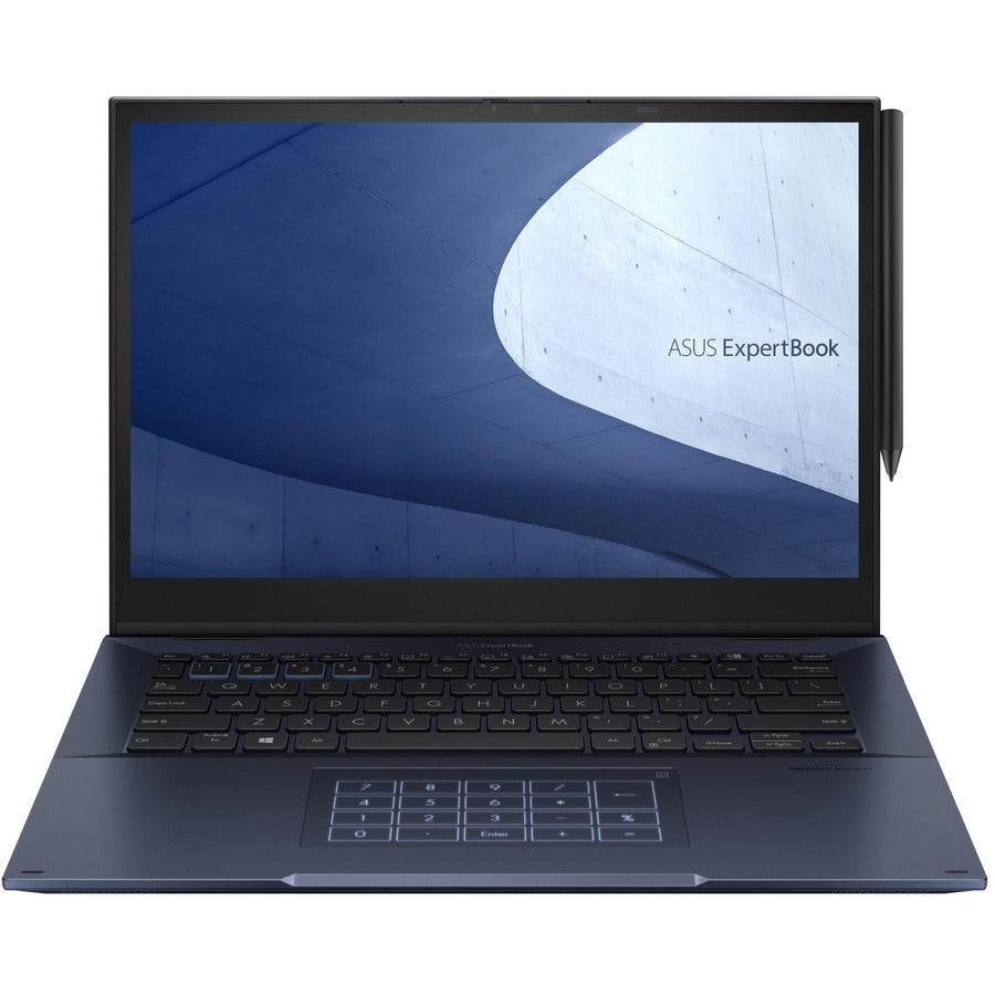Asus ExpertBook B7 Flip B7402F B7402FEA-Q73SP-CB 14" Touchscreen Convertible Notebook - WQXGA - 2560 x 1600 - Intel Core i7 11th Gen i7-1195G7 Quad-core (4 Core) 2.90 GHz - 16 GB Total RAM - 1 TB SSD - Star Black B7402FEA-Q73SP-CB