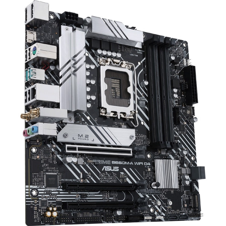 Asus Prime B660M-A WIFI D4 Desktop Motherboard - Intel B660 Chipset - Socket LGA-1700 - Intel Optane Memory Ready - Micro ATX PRIMEB660M-AWIFID4