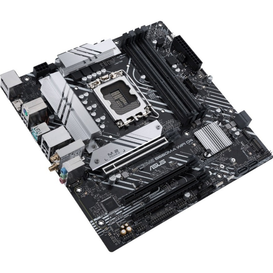 Asus Prime B660M-A WIFI D4 Desktop Motherboard - Intel B660 Chipset - Socket LGA-1700 - Intel Optane Memory Ready - Micro ATX PRIMEB660M-AWIFID4