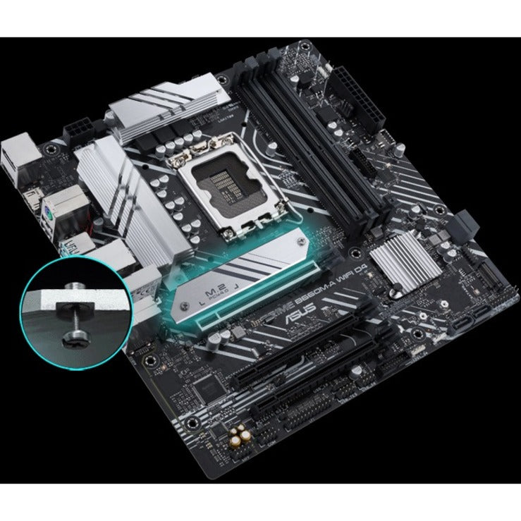 Asus Prime B660M-A WIFI D4 Desktop Motherboard - Intel B660 Chipset - Socket LGA-1700 - Intel Optane Memory Ready - Micro ATX PRIMEB660M-AWIFID4