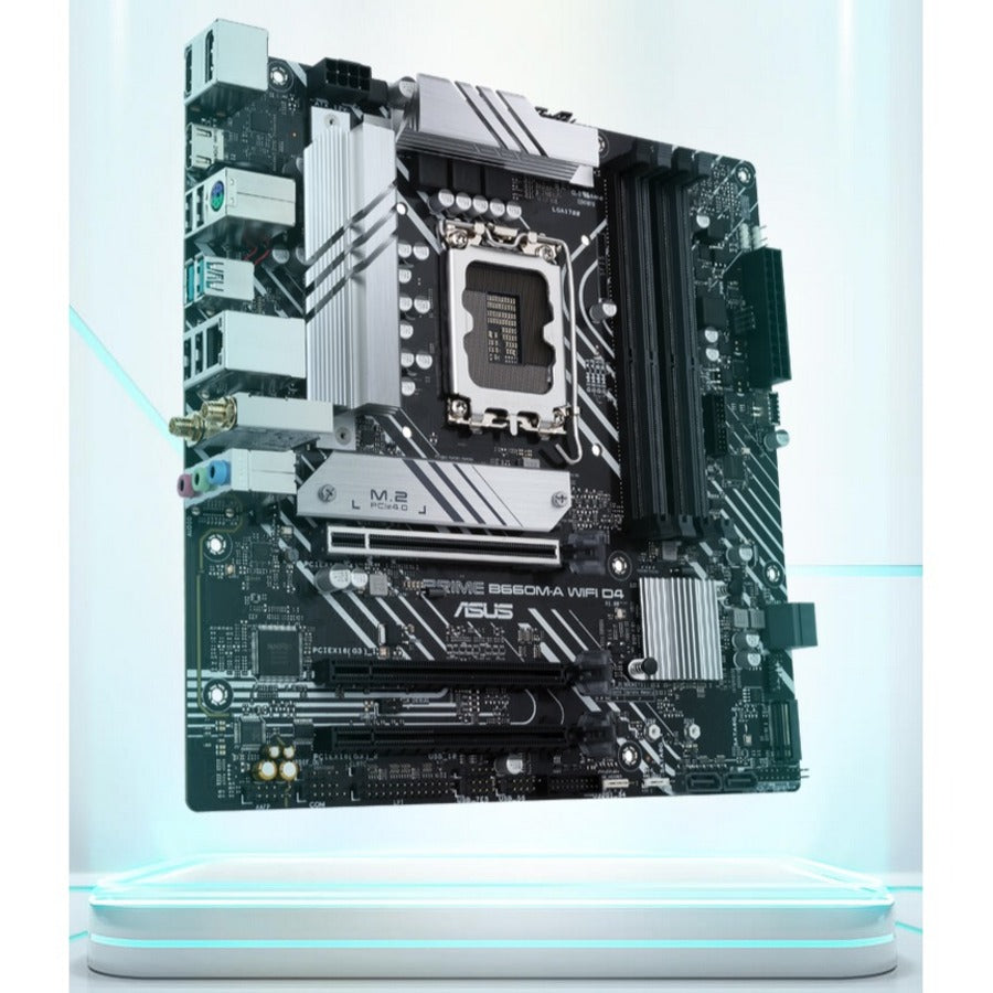 Asus Prime B660M-A WIFI D4 Desktop Motherboard - Intel B660 Chipset - Socket LGA-1700 - Intel Optane Memory Ready - Micro ATX PRIMEB660M-AWIFID4