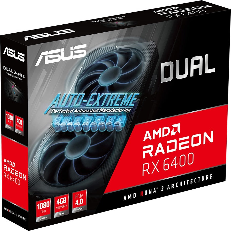 Carte graphique Asus AMD Radeon RX 6400 - 4 Go GDDR6 DUAL-RX6400-4G