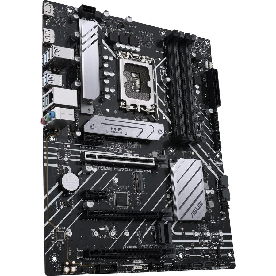 Asus Prime H670-PLUS D4 Desktop Motherboard - Intel H670 Chipset - Socket LGA-1700 - Intel Optane Memory Ready - ATX PRIME H670-PLUS D4