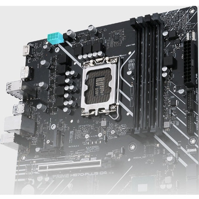 Asus Prime H670-PLUS D4 Desktop Motherboard - Intel H670 Chipset - Socket LGA-1700 - Intel Optane Memory Ready - ATX PRIME H670-PLUS D4