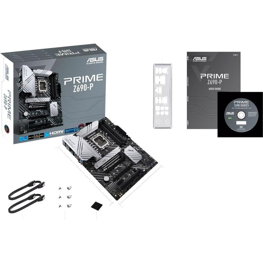 Asus Prime Z690-P Desktop Motherboard - Intel Z690 Chipset - Socket LGA-1700 - Intel Optane Memory Ready - ATX PRIME Z690-P