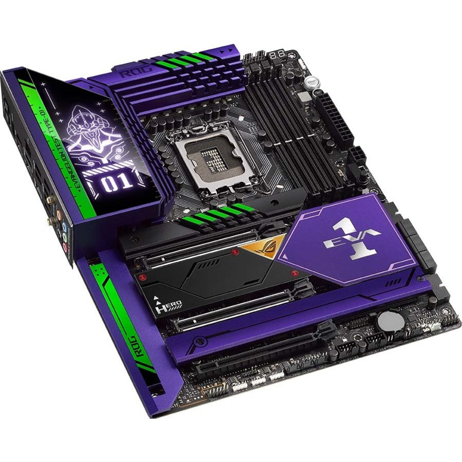 Asus ROG Maximus Z690 Hero Maximus Z690 Hero EVA Edition Desktop Motherboard - Intel Z690 Chipset - Socket LGA-1700 - Intel Optane Memory Ready ROG MAXIMUS Z690 HERO EVA