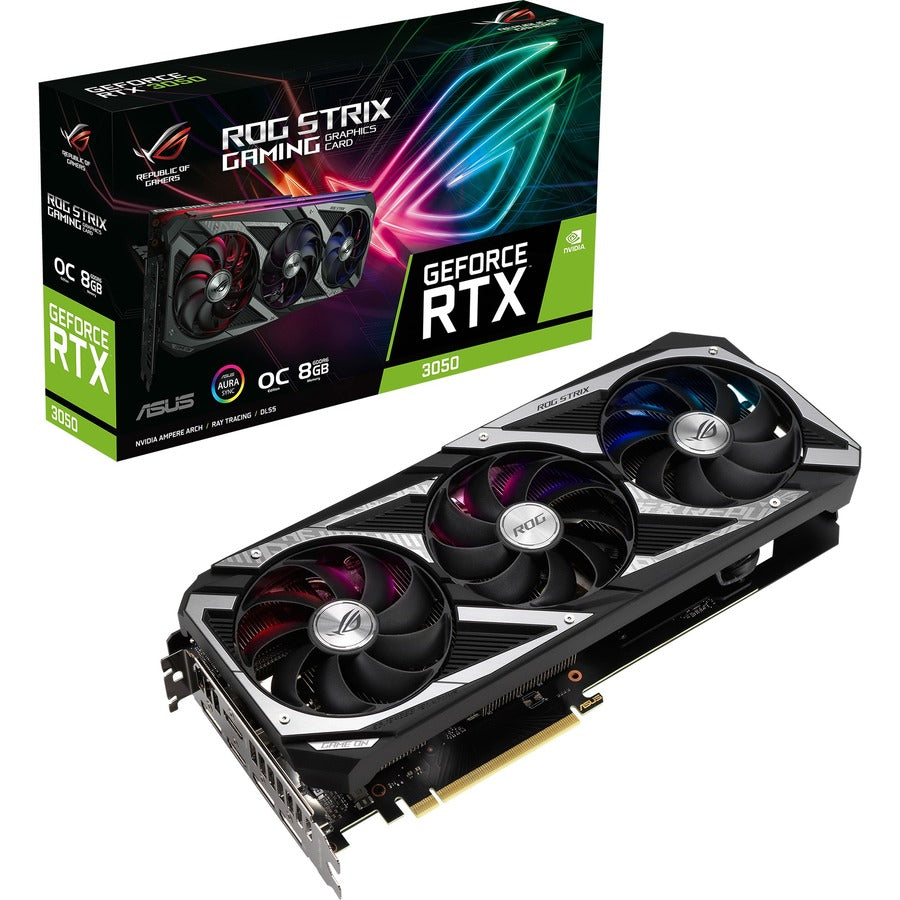 Carte graphique Asus ROG NVIDIA GeForce RTX 3050 - 8 Go GDDR6 ROG-STRIXRTX3050O8GGAMING