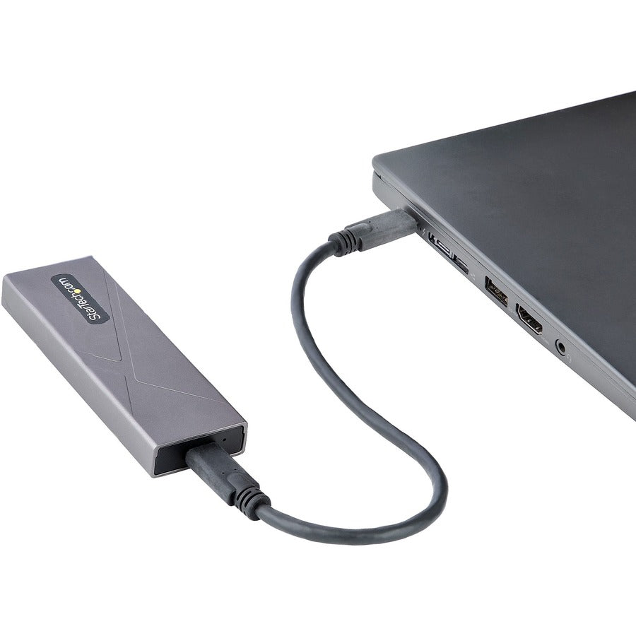 USB-C 10Gbps to M.2 NVMe or M.2 SATA SSD Enclosure, Tool-free M.2 PCIe/SATA SSD Aluminum Enclosure, USB-C & USB-A Host Cables M2-USB-C-NVME-SATA