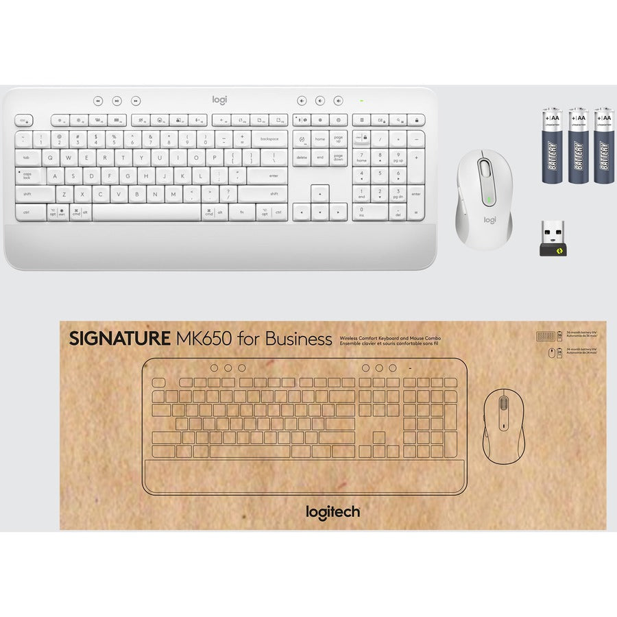 Logitech Signature MK650 Combo for Business Wireless Mouse and Keyboard Combo 920-011018