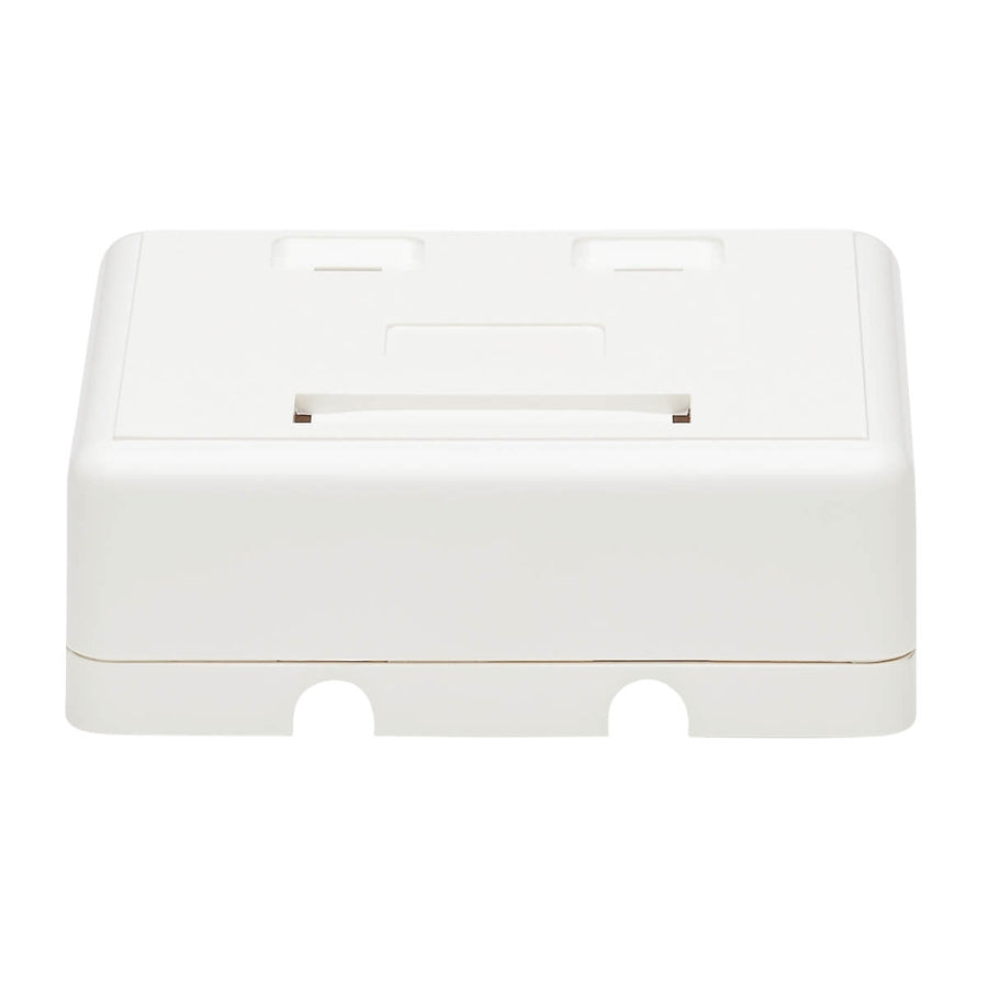 Tripp Lite Surface-Mount Box for Keystone Jacks - 2 Ports, White N082-002-WH