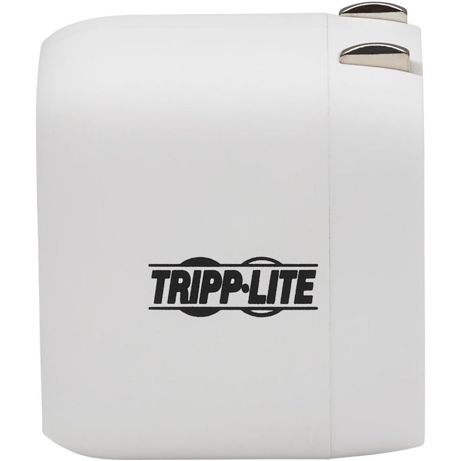 Tripp Lite Chargeur mural compact 1 port USB-C - Technologie GaN, charge PD 3.0 20 W, blanc U280-W01-20C1-G