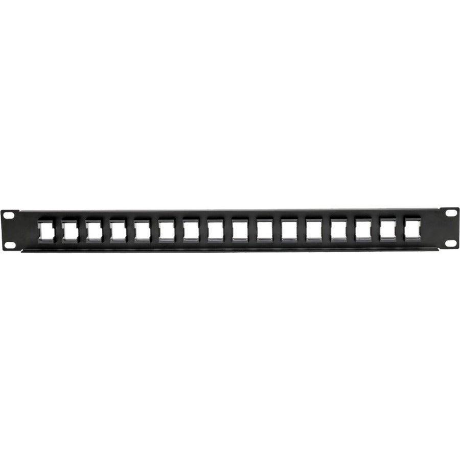 Tripp Lite N062-016-KJ 16-Port 1U RackMount Unshielded Blank Keystone/Multimedia PatchPanel N062-016-KJ