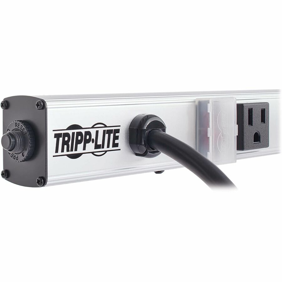 Tripp Lite 8 Right-Angle Outlet Vertical Power Strip, 120V, 15A, 15-ft. Cord, 5-15P, 24 in. PS2408RA