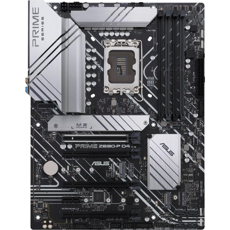 Carte mère de bureau Asus Prime Z690-P D4 - Chipset Intel Z690 - Socket LGA-1700 - Mémoire Intel Optane Ready - ATX PRIME Z690-P D4