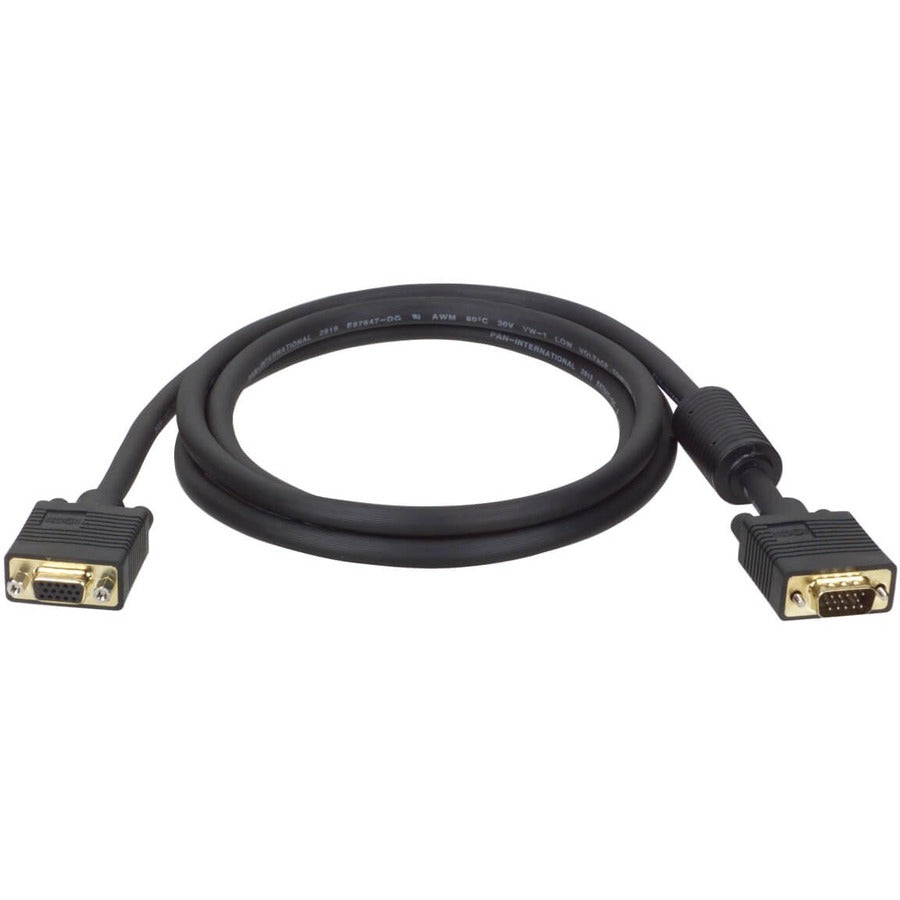 Tripp Lite 50ft VGA Coax Monitor Extension Cable with RGB High Resolution HD15 M/F 50' P500-050