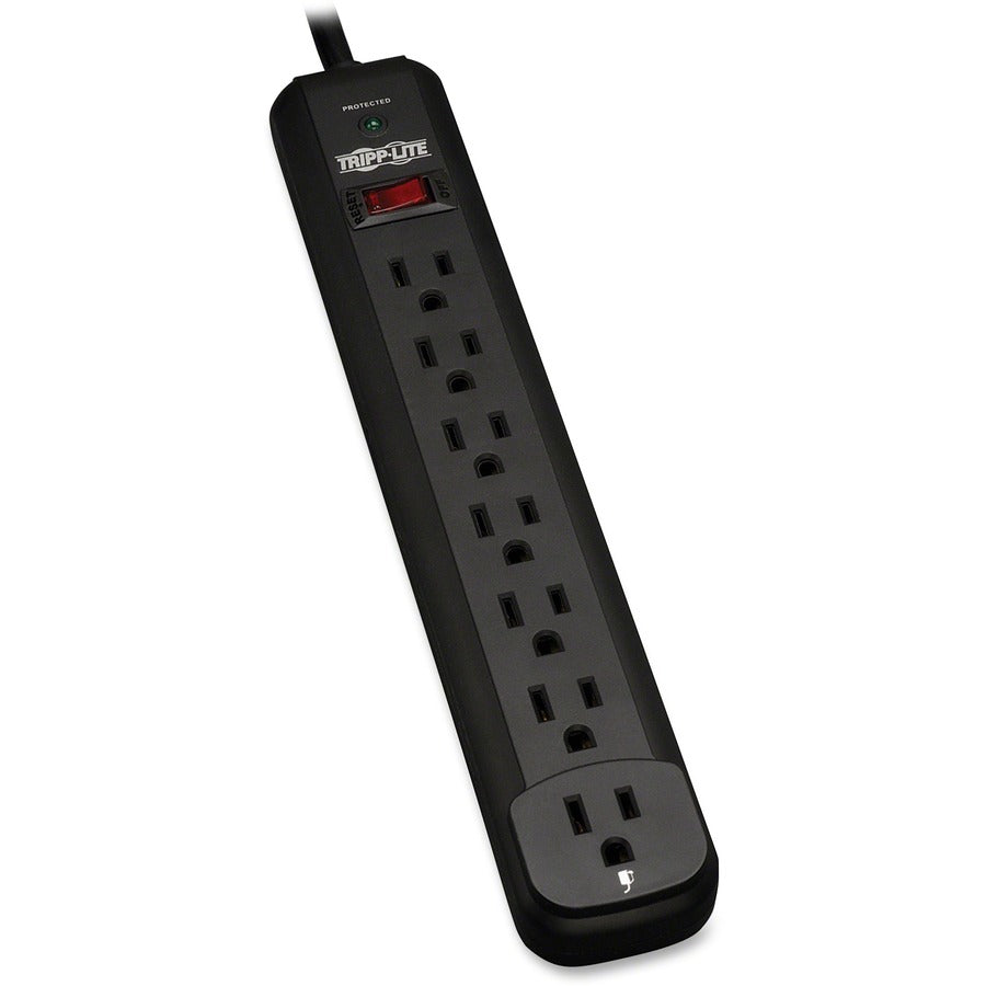 Tripp Lite Protect It! TLP712B 7-Outlet Surge Suppressor, 12' Cord, Black TLP712B