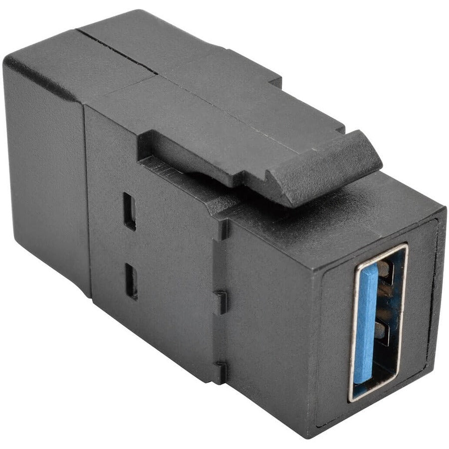 Tripp Lite USB 3.0 All-in-One Keystone/Panel Mount Coupler (F/F), Black U325-000-KP-BK