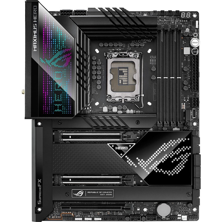 Asus ROG Maximus Z690 Hero Desktop Motherboard - Intel Z690 Chipset - Socket LGA-1700 - Intel Optane Memory Ready - ATX ROG MAXIMUS Z690 HERO