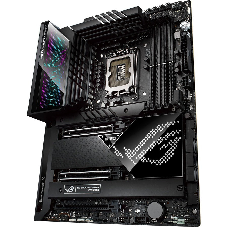 Asus ROG Maximus Z690 Hero Desktop Motherboard - Intel Z690 Chipset - Socket LGA-1700 - Intel Optane Memory Ready - ATX ROG MAXIMUS Z690 HERO