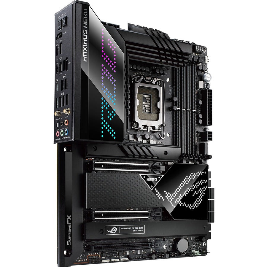 Asus ROG Maximus Z690 Hero Desktop Motherboard - Intel Z690 Chipset - Socket LGA-1700 - Intel Optane Memory Ready - ATX ROG MAXIMUS Z690 HERO