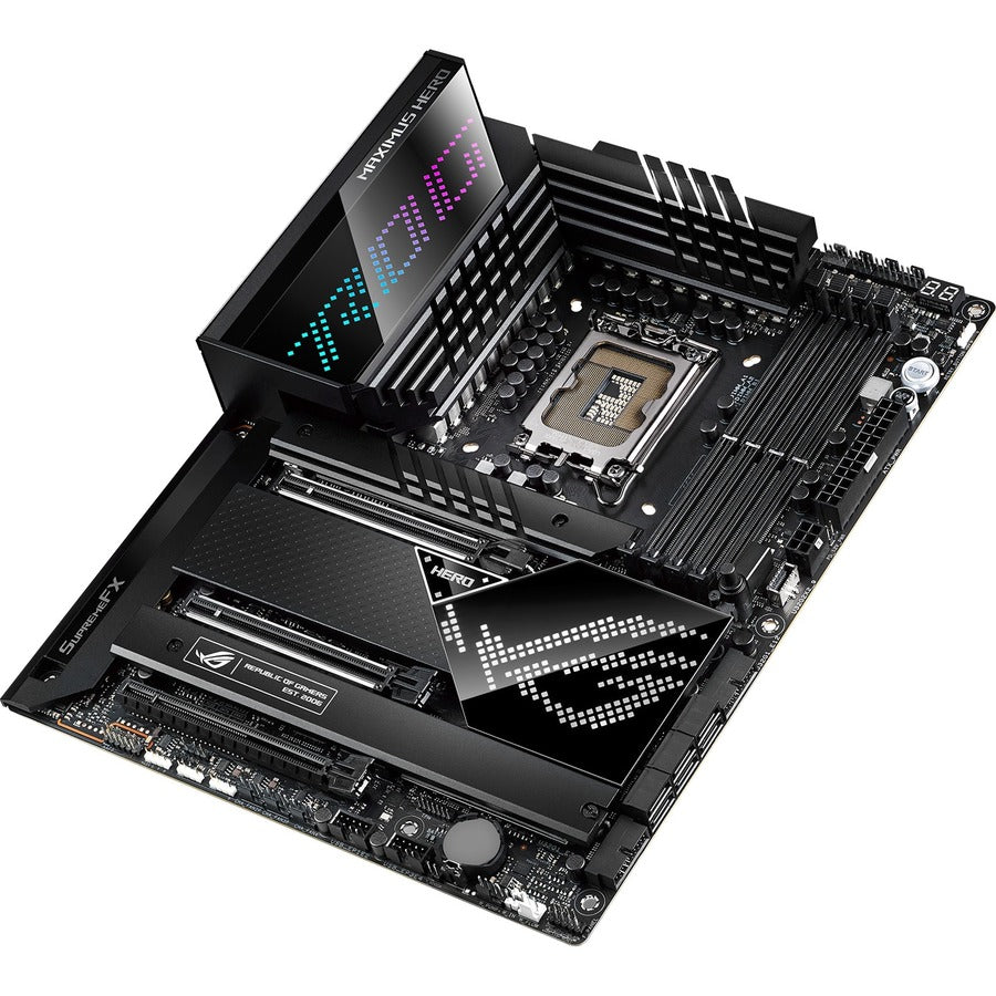 Asus ROG Maximus Z690 Hero Desktop Motherboard - Intel Z690 Chipset - Socket LGA-1700 - Intel Optane Memory Ready - ATX ROG MAXIMUS Z690 HERO