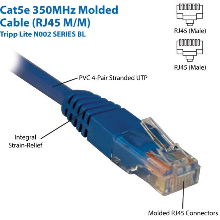 Câble de raccordement UTP Tripp Lite Cat5e N002-001-BL