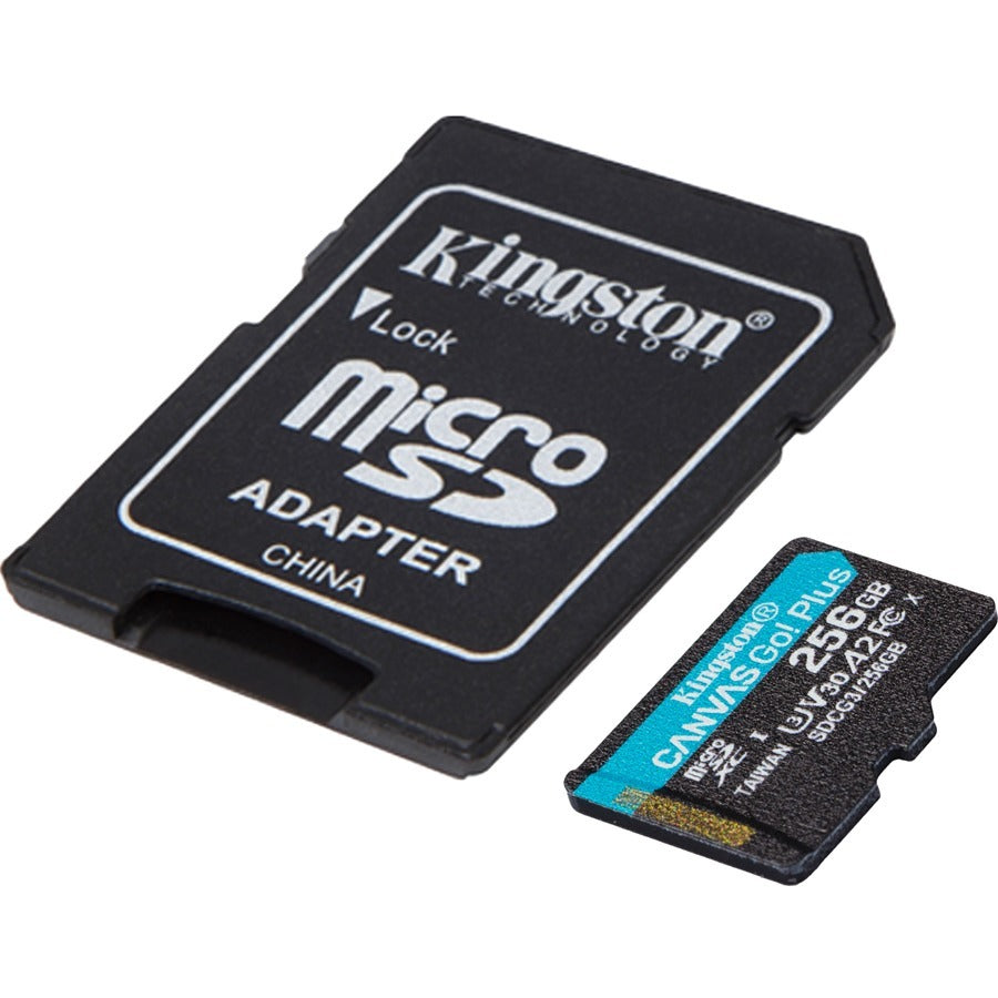 Kingston Canvas Go! Plus 256 GB Class 10/UHS-I (U3) V30 microSDXC SDCG3/256GBCR