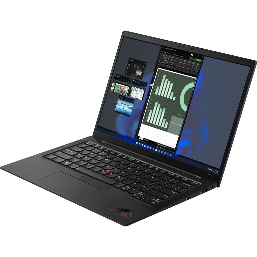 Lenovo ThinkPad X1 Carbon Gen 10 21CB009KUS 14" Touchscreen Notebook - WUXGA - 1920 x 1200 - Intel Core i7 12th Gen i7-1270P Dodeca-core (12 Core) - 16 GB Total RAM - 16 GB On-board Memory - 512 GB SSD - Black Paint 21CB009KUS