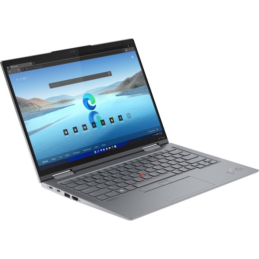 Lenovo ThinkPad X1 Yoga Gen 7 21CD000FUS 14" Touchscreen Convertible 2 in 1 Notebook - WUXGA - 1920 x 1200 - Intel Core i5 12th Gen i5-1240P Dodeca-core (12 Core) - 16 GB Total RAM - 16 GB On-board Memory - 256 GB SSD - Storm Gray 21CD000FUS