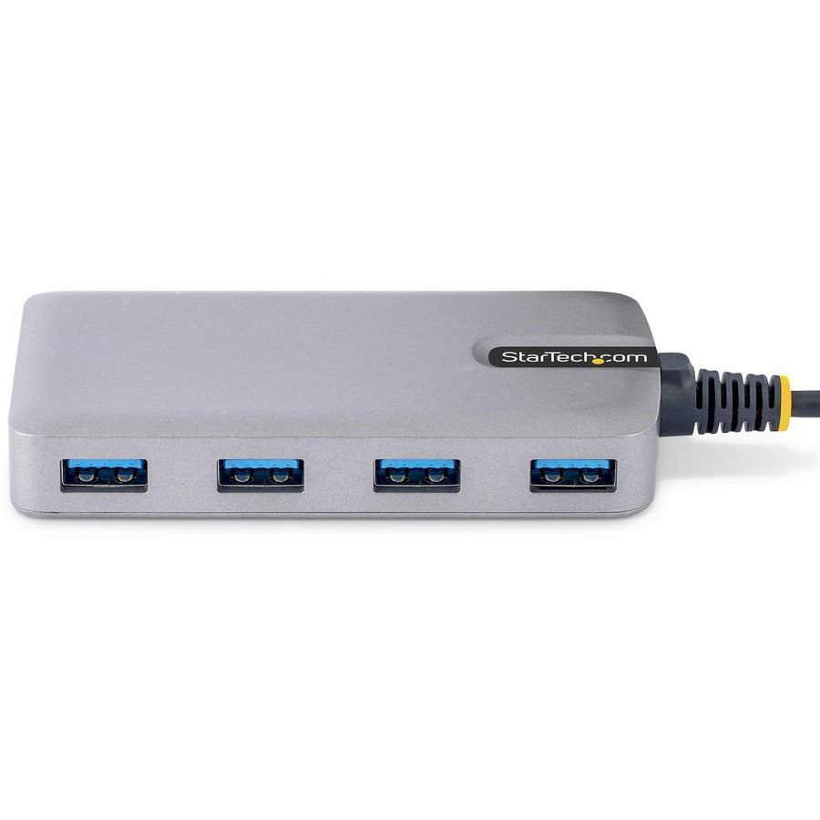 StarTech.com Hub USB 4 ports, USB 3.0 5 Gbit/s, alimenté par bus, USB-A vers 4xA avec alimentation auxiliaire en option, hub USB pour ordinateur portable, câble de 30 cm 5G4AB-USB-A-HUB